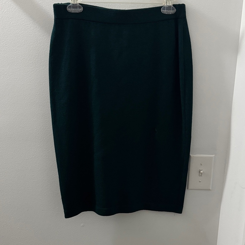 St. John Hunter Green Pencil Skirt